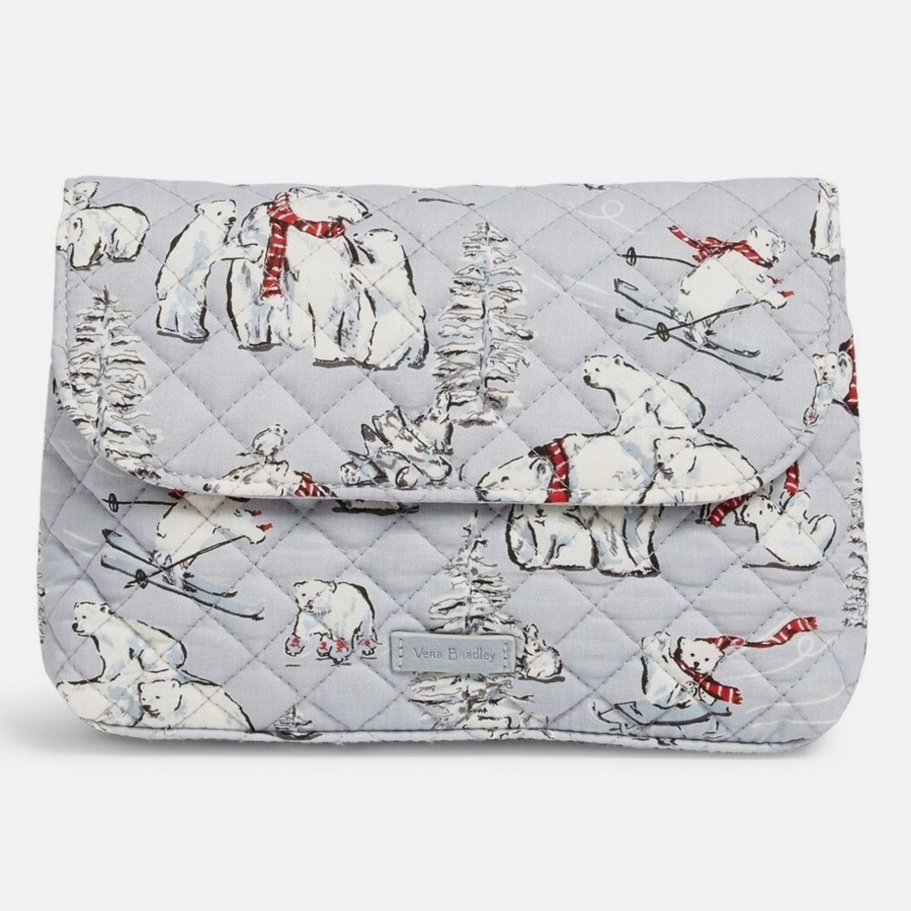 Vera Bradley Polar Bear Quilted Cosmetic Bag